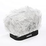 Movo WS-R30 Professional Furry Windscreen with Acoustic Foam Technology for Zoom H4n, H5, H6, Tascam DR-40, DR-100 MKII & Sony PCM-D50 Portable Digital Recorders