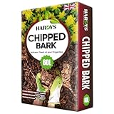 Hardys 60L Pine Spruce Bark Chippings for Garden - Organic Decorative Landscape Bark Chips - Mulches Down, Insulates Roots, Controls Weeds - Create Paths, Dress Beds & Border