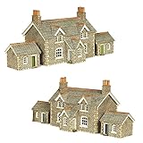 Metcalfe PN155 Workers Cottages N Gauge Card Kit
