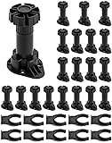 QWORK® 20 Pieces Furniture Feet Leveling Feet Adjustable, kitchen cabinet legs, Extended Range: 100-120mm