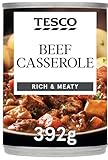 Beef Casserole, Rich & Meaty, 392gලRich beef casserole featuring tender chunks of meat and vegetables in a thick, flavourful gravy, perfectly portioned at 392g per tin