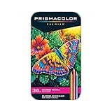 36-Count Colored Prismacolor Pencil Set PRISMACOLOR Premier One Box Tin