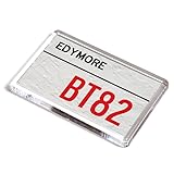FRIDGE MAGNET - Edymore BT82 - UK Postcode