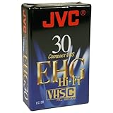 JVC EC30 EHG Blank VHSC Compact Tapes 30 Mins - Pack of 3