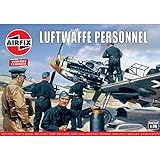 Airfix Model Figures Set - A00755V Luftwaffe Personnel - Model Building Kit Accessories, Plastic Model Kits for Adults & Children 8+, Set Includes 46 Unpainted Figures - Accessory for Dioramas