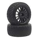 4 colors 80mm SET 2.2" Black WHEEL Rim & Tires Tyre WR8 Rally Tarmac Off-Road 94177(WR8-H-2PC)