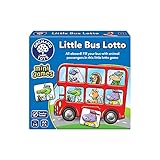 Orchard Toys Little Bus Lotto Mini Game, Small and Compact, Travel Game, Fun Memory Game For Ages 3-6, Educational Game Toy