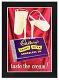 AD80 Vintage Cadbury's Dairy Milk Chocolate Advertisement Framed Poster Print Re-Print - A3
