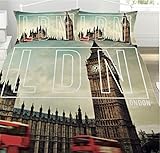 Official London - Big Ben - Double Duvet Quilt Cover Set