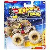 Mattel Hot Wheels Monster Trucks Collectible Toy 1:64 Scale Diecast Model Vehicle - Crash Legends 1/4 Unimog - JDP97