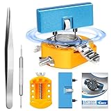 JOREST Watch Battery Replacement Kit, Watch Wrench Back Remover for Rotate Open Watch Cover, Opening Tool, Case Opener with Back Remover Holder,Tweezers,Instruction Manual