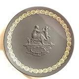 Wedgwood black jasper Mother plate - dates 1971 - Sportive Love