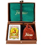 Fournier 10023417 Mus in Leatherette Case, Set - Brown - Spanish Deck of Playing Cards, Mat and Amaracos, 14 Years and Up.