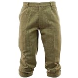 Game Technical Apparel Mens Derby Tweed Breeks Teflon Coated Plus Fours Breeches for Hunting Shooting Country-wear