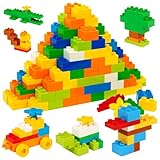 HIUME 240 Piece Large Building Blocks for Toddlers 3 and up, Classic Building Bricks Set for Kids of All Ages, Compatible with Duplo Building Bricks.