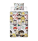 Harry Potter Duvet Cover Scene Design | Reversible 2 Sided Bedding Duvet Cover, Official Merchandise Pillow Case (Single)