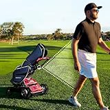 KEhtu Golf Bag Cart, Smart Caddy Robot, Automatic Follow Electric Cart, Smart Gesture and Remote Control, Automatic Pedestrian Avoidance, Range Up To 16 Kilometers, Foldable Design