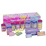 EXCLUSIVE ONLINE Home Family Party Selection Box Display with Safety Pyrotechnics– Great for Diwali Bonfire Birthdays Halloween New Year Christmas