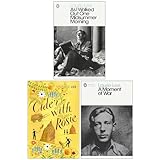 As i walked out one midsummer morning, cider with rosie and a moment of war 3 books collection set