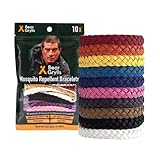 Bear Grylls Mosquito Repellent Bracelets | Crafted for Adventure | Adjustable Leather | DEET-Free | Long-Lasting Protection | Pack of 10