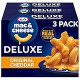 Kraft Deluxe Macaroni & Cheese Original Cheddar 3 Pack (397 Grams Per Box)