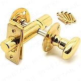 WHL BRASS PRIVACY THUMB TURN+SCREWS Bathroom Toilet Door Security Lock Latch Bolt