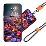 JEZSTHAI Patterned Case for Vodafone Smart V8 Cover with Adjustable Neck Cord Strap,Soft Shockproof Protective Cover Case with Universal Phone Lanyard/Wrist Strap,Style*A09