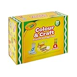 Crayola Big Activity Box Art Case with 30 Creative Pieces - Colour-In Canvas, World Map, Wooden Magnets & Velvet Sheets - Complete Craft Set for Kids with Pencil Case, Crayons & Markers for Ages 3+