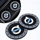 for Volvo Car Cup Coaster, Drink Holder Coaster for Volvo XC60 S40 S60 S90 XC40 XC70 XC90 V40 V60 V90 S80 S80L, 2PCS