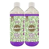 Fabulosa 4 in 1 Disinfectant and Deodoriser, Pet & Dog Friendly Artificial Lawn & Grass Cleaner, Urine Cleaner and Moss Growth Killer, Makes 100L, 1L, 2 Pack, Lavender