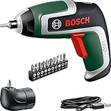 Bosch IXO Cordless Screwdriver (7th Generation, 3.6V, 2.0Ah, 5.5Nm, with Micro USB Cable, Includes Angle Attachment, Screws up to 190 Screws, in Box) - Amazon Edition