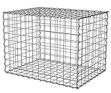 Suregreen Gabion Baskets | Galvanised | Wire Cages (Galvanised, 300x300x600mm) | Silver | Outdoor Use