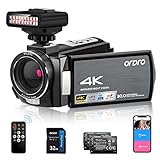 ORDRO AE8 4K Video Camera 1080P 60FPS Infrared Digital Camera Ghost Hunting Camera with IR Night Light for Vlog YouTube