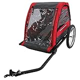 Raleigh - TRA030 - Entrepid 2 Seater Children's Trailer for Bicycles in Red