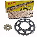 Chain Set Suitable for Hyosung GV 125 Aquila 00-17 Chain DID 428 VX G&B 138 Open Gold 13/48