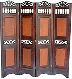 LVDIVIDER Living Room Screen Real Wood Victorian Wooden Divider Foldable Privary Partition Paravent