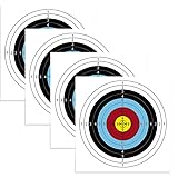 Archery Target Face - 40x40cm Full Ring Arrow Bow Shooting Practice Target Paper, 40 Sheets, Adult & Kids