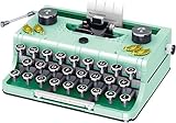820PCS Retro Typewriter, Retro Vintage Typewriter Model, Retro Decoration, Craft Box Design, Manual Operation, Easy Stow And Store,Best Nostalgic Gift for 6 Year Old Kids Or Adult