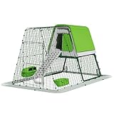 Omlet Raised Chicken Coop Go Up | Easy to Clean Plastic Chicken Tractor | Maintenance Free, Predator Proof & robust design | Weatherproof Hen House | Coop with 2m run