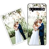 Sunrive Personalised Custom Case compatible with TCL 10 Pro, Soft TPU Clear Shock Absorbing Customised Cover with your own photo, image, Picture, or text Make Your Own Case