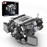 Mould King 10230 W12 Engine Building Blocks Toy, Car Engine Clamping Blocks Construction Kit, Toy Gift Collectibles for Adults(871 PCS)