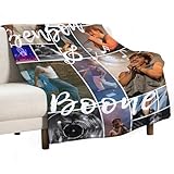 GNHFNM Super Soft Collage Benson Flannel Blanket Living Room Bedroom Boone Decoration Four Seasons Warm Gift Sofa Warm Companion 30x40