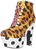 Iron Fist Women's Climbing Trees Platform Bootie, Leopard, 8 UK