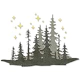 Sizzix Thinlits Die Set 3PK Forest Shadows by Tim Holtz | 666334 | Metal, Wafer-Thin Cutting Dies for Scrapbooking, Embossing, Journalling, Paper, Plastic, One Size