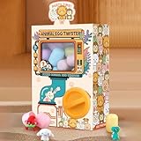 Lalvilaiy Mini Vending Machine Kids Toys Claw Machine Dragon Egg Twist Toy,Interactive Creative Surprise Eggs with Toys Inside,Perfect for Birthdays, Halloween Christmas easter egg hunt gift (yellow)