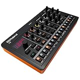 ROLAND AIRA Compact T-8 BEAT MACHINE | Ultra-Portable Rhythm and Bass Machine with Genuine Roland Sounds | Six Rhythm Tracks with Sounds from TR-808, TR-909 and TR-606, Black, Orange (1 Pack)
