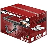 STEINHOF new detachable vertical towbar compatible with Jeep Grand Cherokee Summit WK 2013-2020 with 13-pin Universal wiring kit