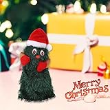 TSLBW Musical Rotating Christmas Tree Dancing Xmas Tree Desktop Decoration Toys Singing and Dancing Xmas Party Decorations
