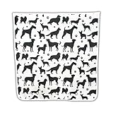 Nevkha Letter Box Catcher for Mail, Letters, Post, Small Packages. Alternative to Letterbox Cage, No Screws Required Will Attach to Doors and Letterboxes with Strong Adhesive (Dog Pattern)