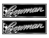 Bowman Classic Racing 10" Long Stickers (not OEM) DIY. - Must be Cut Out Using Scissors